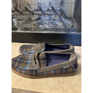 Cole Haan C27018 Plaid Loafers Blue  Size 12 Men's Slip Ons Great Condition